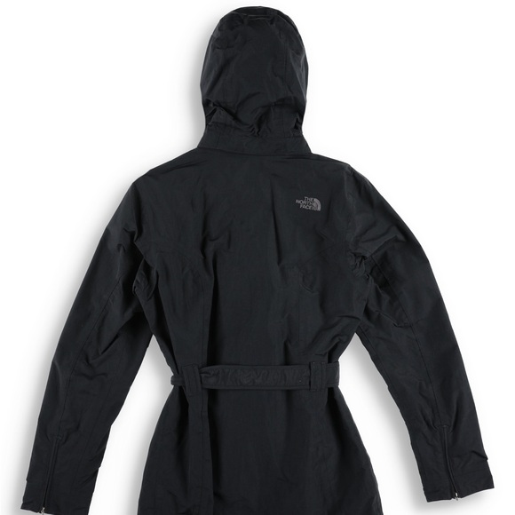 The North Face Women's Black Trench Coat with Hood - Picture 2 of 5